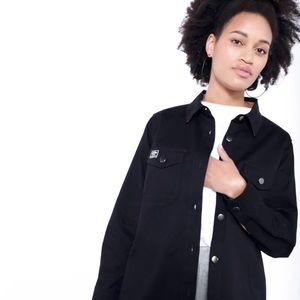 Black Wildfang Shacket, Size Small